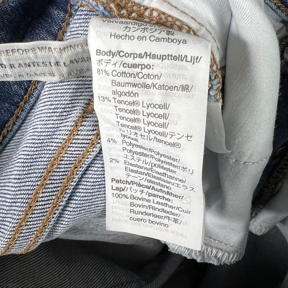 Madewell 9" Mid Rise Skinny Jeans Crop Button Fly Light Wash Womens 26 - Picture 5 of 6